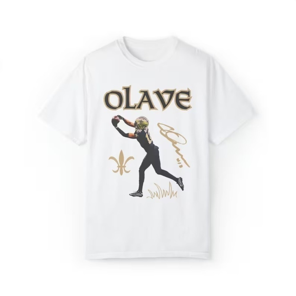 Chris Olave Signature Tshirt New Orleans Saints Tshirt